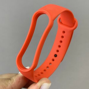 Ремінець для Xiaomi Mi Band 5 силіконовий кольоровий ремінець для фітнес трекера браслета мі бенд 5 червоний BND