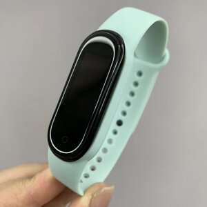 Ремінець для Xiaomi Mi Band 5 силіконовий ремінець для фітнес браслета сяомі мі бенд 5 ментоловий bnd