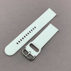 Ремінець силіконовий 20 мм для Samsung Galaxy Active 2 ремінець для смарт годинника білий b0r