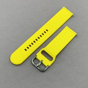 Ремінець силіконовий 22 мм для Xiaomi Amazfit GTR 2e ремінець для смарт годинника жовтий b0r