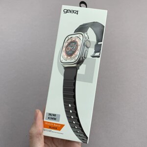 Ремінець силіконовий Spigen GE-03 для Apple Watch 40 ремінець для годинника чорний e8j