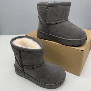Уггі зимові дитячі зимове утеплене взуття для дитини 28 розмір / устілка 17,4 см сірі