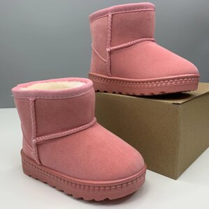 Уггі зимові дитячі зимове утеплене взуття для дитини 30 розмір / устілка 17,8 см рожеві