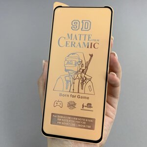 Захисна плівка для Xiaomi Redmi Note 9 матова керамічна плівка на телефон сяомі редмі нот 9 чорна crm