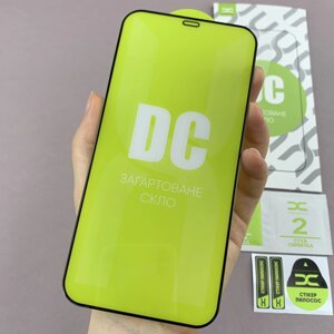 Захисне скло 5D DC для Apple iPhone 12 Pro Max скло на екран айфон 12 про макс чорне l0c