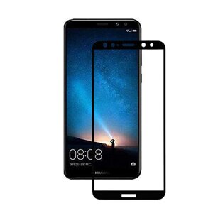 Захисне скло для Huawei Mate 10 Lite на екран 5д HQ скло на телефон хуавей мейт 10 лайт чорне HQG