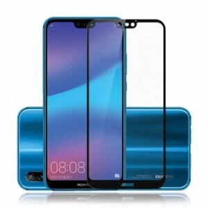 Захисне скло для Huawei P20 Lite на екран 5д HQ захисне скло на телефон хуавей п20 лайт чорне HQG