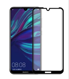 Захисне скло для Huawei Y5 2019 на екран 5д HQ захисне скло на телефон хуавей у5 2019 чорне HQG