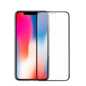 Захисне скло для iPhone 11 на екран 5д HQ захисне скло на телефон айфон 11 чорне HQG