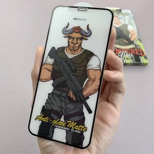 Захисне скло для iPhone 11 Pro OX Warrior матове повноекранне скло на телефон айфон 11 про чорне