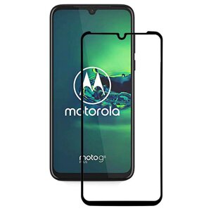 Захисне скло для Motorola Moto G8 Plus на екран 5д HQ скло на телефон моторола мото дж8 плюс чорне HQG