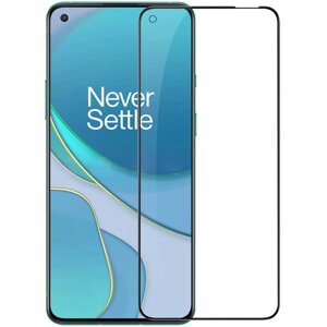 Захисне скло для OnePlus 9R скло з вирізом під камеру на телефон ванплас 9р чорне nfd