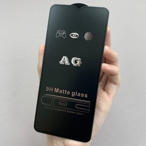 Захисне скло для Realme C3 матове без відбитків скло на телефон реалмі c3 чорне mtt