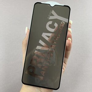 Захисне скло для Realme C31 приватне антишпигун скло антистатик на реалмі с31 чорне p0n