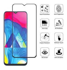 Захисне скло для Samsung Galaxy A01 на екран 5д HQ захисне скло на телефон самсунг а01 чорне HQG