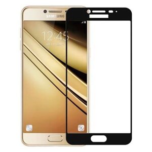 Захисне скло для Samsung Galaxy A3 2016 A310 скло 5д на весь екран на телефон самсунг а3 чорне nfd