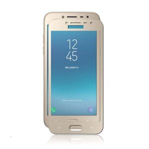 Захисне скло для Samsung Galaxy J4 2018 J400 скло 5д на весь екран на телефон самсунг дж4 золоте nfd