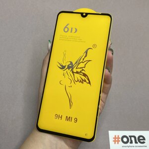 Захисне скло для Xiaomi Mi 9 6D HQ на весь екран скло на телефон сяомі мі 9 чорне V7G