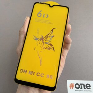 Захисне скло для Xiaomi Mi A3 6D HQ на весь екран скло на телефон сяомі мі а3 чорне V7G