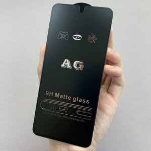 Захисне скло для Xiaomi Redmi Note 10 5G матове без відбитків скло на сяомі редмі нот 10 5г чорне mtt