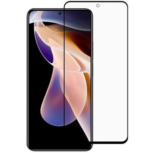 Захисне скло для Xiaomi Redmi Note 11 Pro Plus скло з вирізом на сяомі редмі нот 11 про плюс чорне nfd