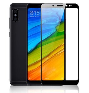 Захисне скло для Xiaomi Redmi Note 5 скло на телефон сяомі редмі нот 5 чорне hqg