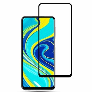 Захисне скло для Xiaomi Redmi Note 9 Pro на весь екран 5д скло на телефон сяомі нот 9 про чорне NFD