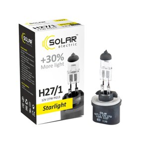 Галогенова лампа Solar H27/1 12V 27W PG13 Starlight +30%