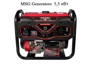 Генератор бензиновий для дому 5,5кВт-5кВт, 230В, AVR, MSG VSMaster KLS 5.0be, електростарт