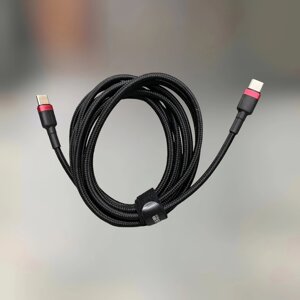 Кабель Baseus Cafule Cable Type-C to Type-C 100W 20V 5A, Quick Charge 3.0, Power Delivery 2.0 (CATKLF-AL91)