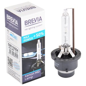 Ксенонова лампа Brevia D2S +50%5500K, 85V, 35W PK32d-2, 1шт