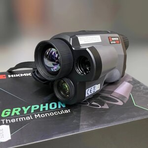 Тепловізійний монокуляр HikMicro Gryphon GH35L LRF, 1800 м, 35 мм, лазерний далекомір (600 м), цифрова камера 1080p,