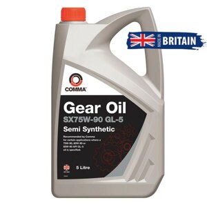 Трансмісійне масло comma SX75W-90 GEAR OIL GL5 5л