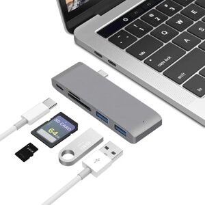 Адаптер для Mackbook перехід USB Type-C до HDMI 5 в 1