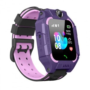 Дитячий смарт-годинник KUPLACE / Smart Baby Watch Q19, LBS, Wi-Fi водонепроникні фіолетові