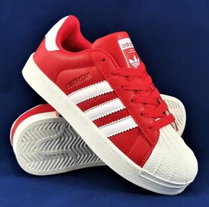 Кросівки Adidas Superstar Червоні Адідас Суперстар Жіночі Адідас (розміри: 38,39,40,41) Відеовідвід