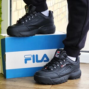 Кросівки Fila Disruptor Чорні Філа Чоловічі (розміри: 41,42,43,44,45) Відео Огляд