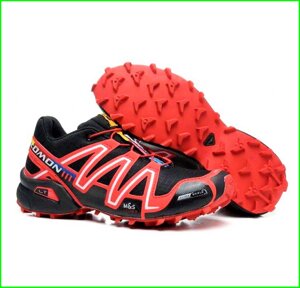 Кросівки Salomon Speedcross 3 Червоні Чоловічі Саломон Чорні (розміри: 41,42,43,44,45,46) Відеовідвід — 9