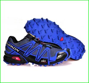 Кросівки Salomon Speedcross 3 Сині Чоловічі Саломон Блакитні (розміри: 41,42,44) Відеовідвід — 10