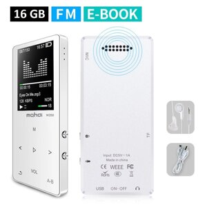 MP3 Плеєр Mahdi M320 16Gb, 80 годин роботи без підзарядки, Bluetooth, білий