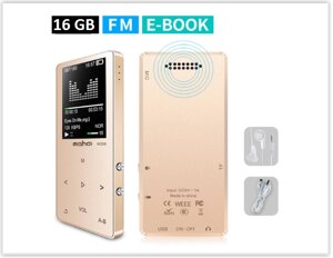 MP3 Плеєр Mahdi M320 16Gb, 80 годин роботи без підзарядки, Bluetooth, золотий