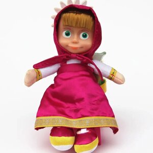 М'яка іграшка лялька Маша 22 см рожева