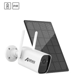 Зовнішній IP -кадр Anran 1080p 3MP Wi -Fi PIR CCTV бездротовий акумуляторний акумулятор