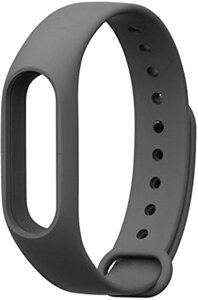 Силіконовий ремінець для фітнес браслета Armorstandart для Xiaomi Mi Band 2 Dark Grey (ARM50850)