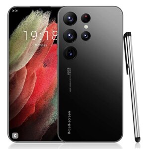Смартфон S22 Ultra + 6,8-дюймовий великий екран Android 8.1 5g 48-72 Мп 6800Мач чорний