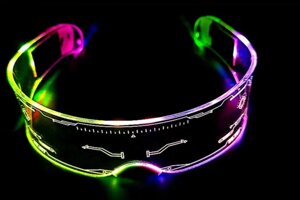 Світні 3D-окуляри для вечірки з вбудованим акумулятором RGB