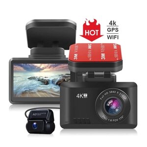 Відеореєстратор автомобільний 2,45-дюймовий 4K 2160P GPS WIFI