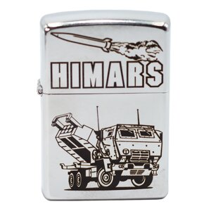 Бензин легший Zippo Street Chrome 207 з гравіруванням Himars (207 год)