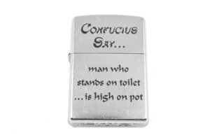 Легший Zippo Confucius Say Toilet Street Chrome (28459)