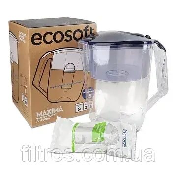 Фільтр-глечик Ecosoft Maxima сапфіровий 5.0/3.5L від компанії Інтернет магазин voda-plus - фото 1